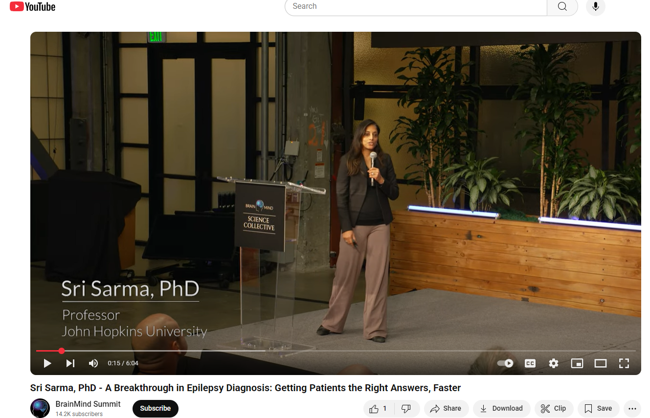 Sri Sarma Lightning Talk at the BrainMind Science Collective March 2025